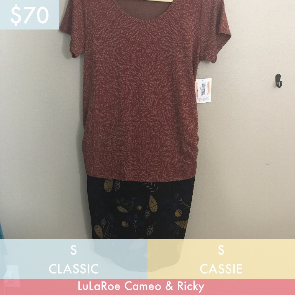 S Classic Tee and S Cassie Skirt from LuLaRoe!